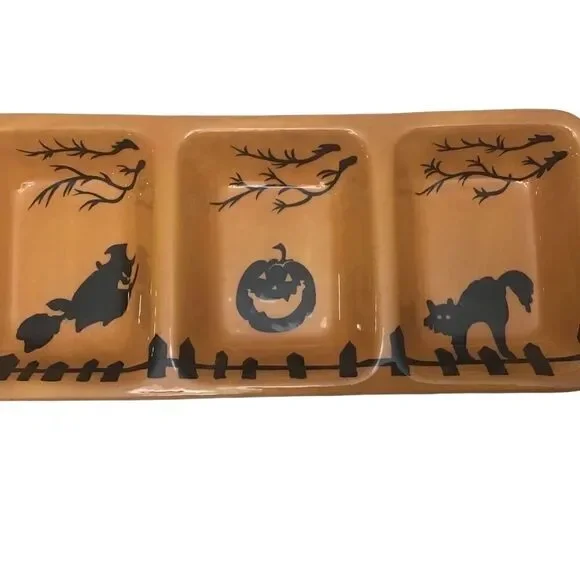 SUR LA TABLE Halloween Divided Serving Dish - Picture 2 of 3